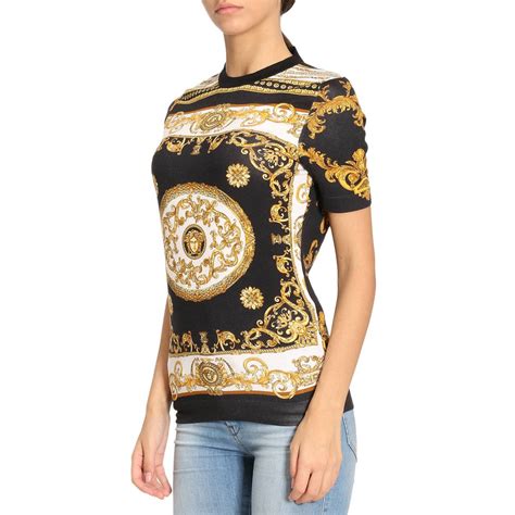 versace t shirt donna.lunga dietro|All T.